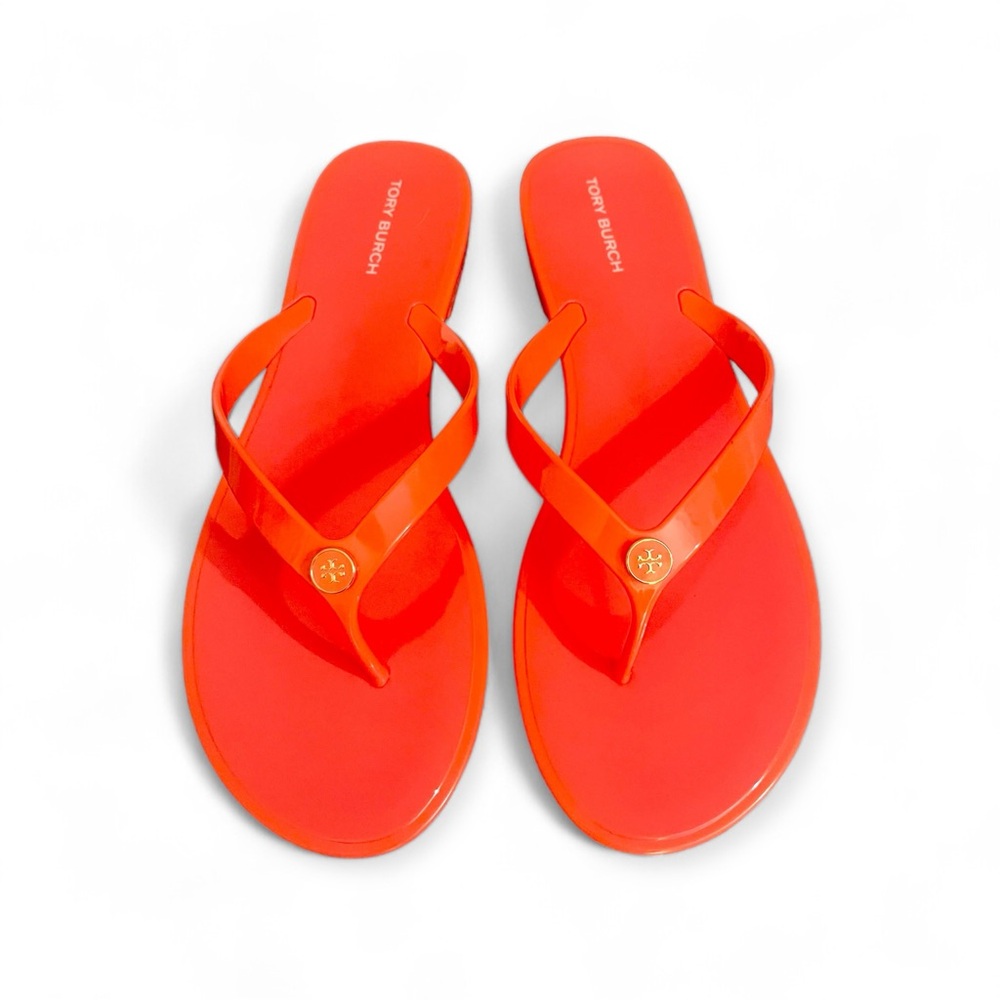 TORY BURCH JELLY SANDALS TONAL FLIP- FLOP SIZE 10